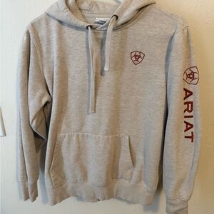 Ariat Women’s Cream Pullover Hoodie with Red Logo